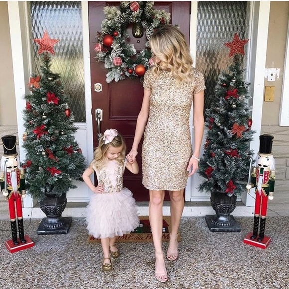 Adrianna Papell Dresses & Skirts - Adrianna Papell short sleeves beaded dress